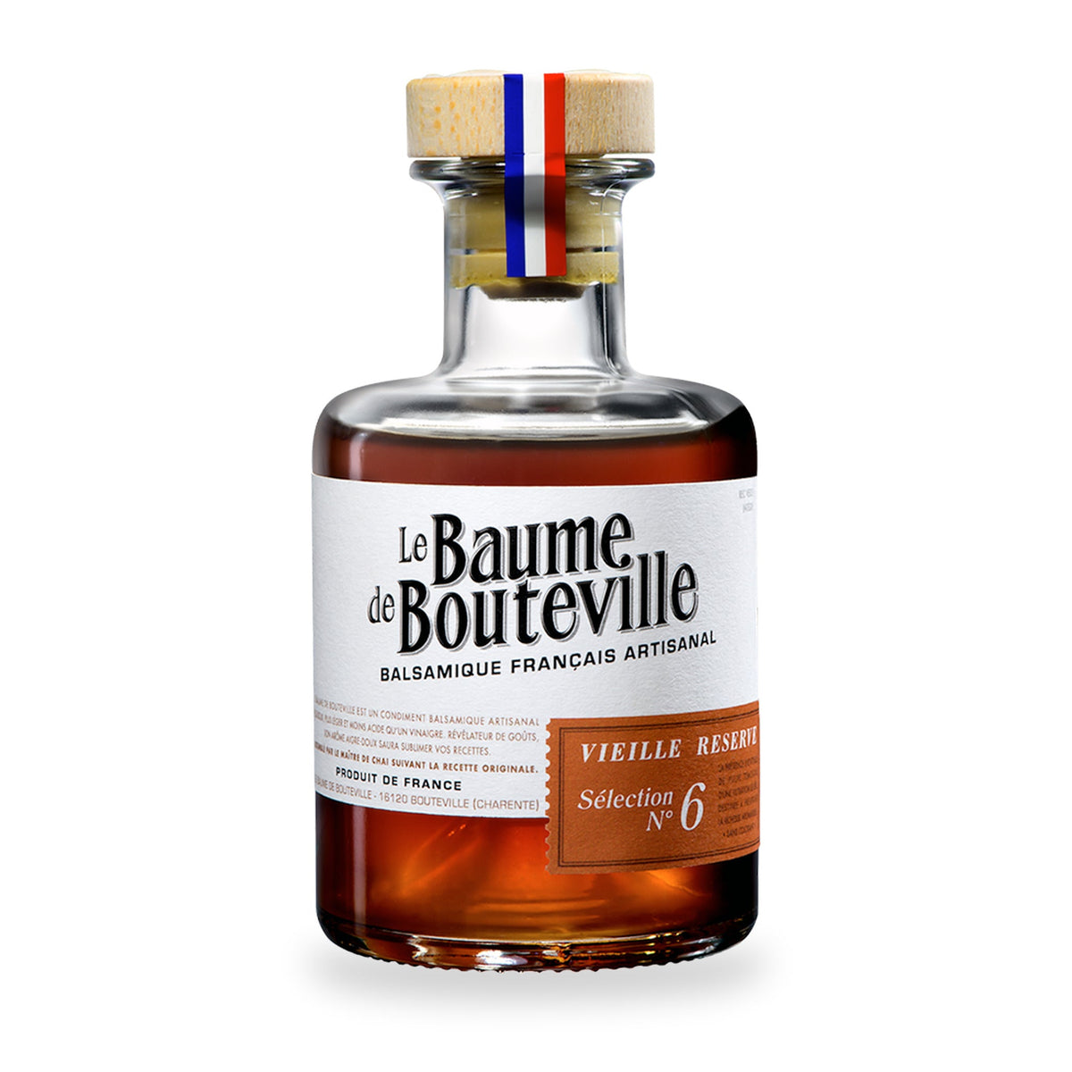 Vinaigre balsamique 6 ans de La Compagnie de Bouteville, bouteille en verre de 200 ml
