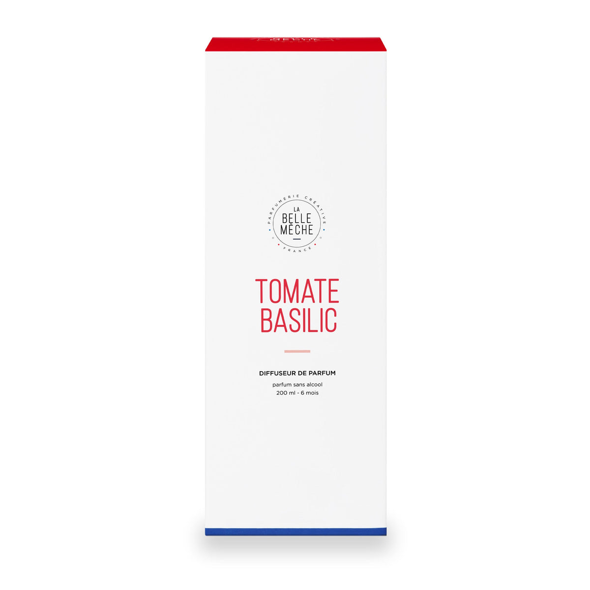 Diffuseur à bâtonnets Tomate Basilic de La Belle Mèche, pot en verre de 200 ml, deuxième vue