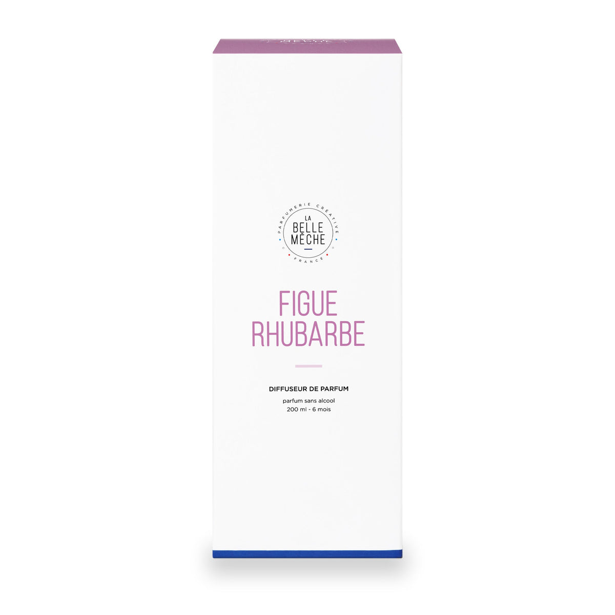 Diffuseur à bâtonnets Figue Rhubarbe de La Belle Mèche, pot en verre de 200 ml, deuxième vue