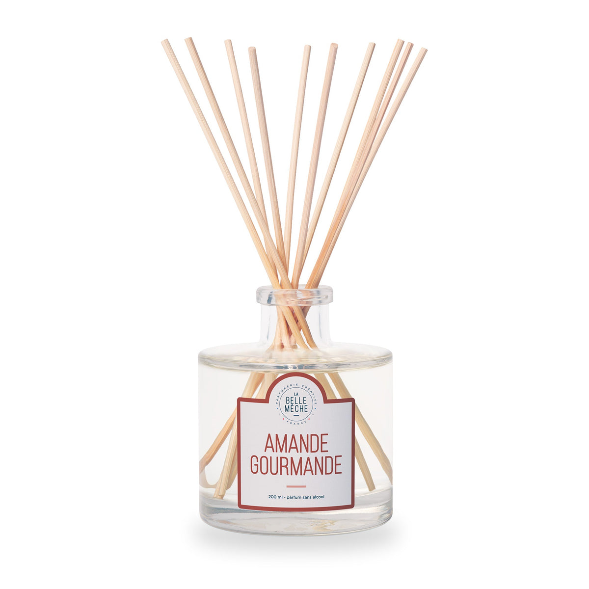 French Sweets Reed Diffuser by La Belle Mèche, 200 ml glass jar