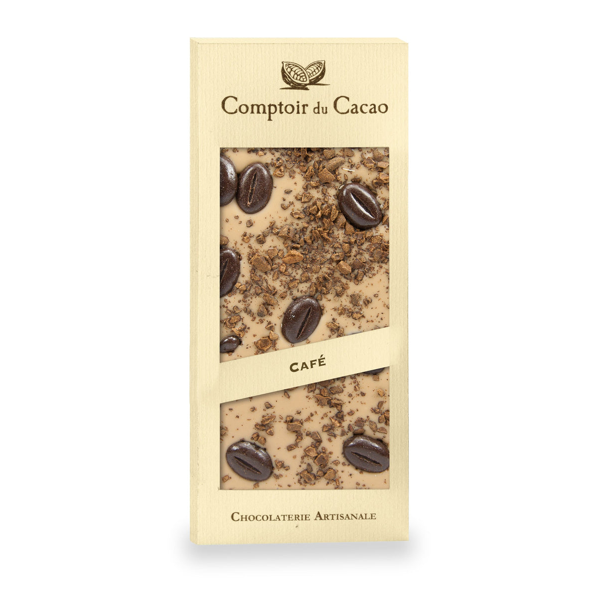 Tablette de chocolat blond au café du Comptoir du Cacao, 90 g