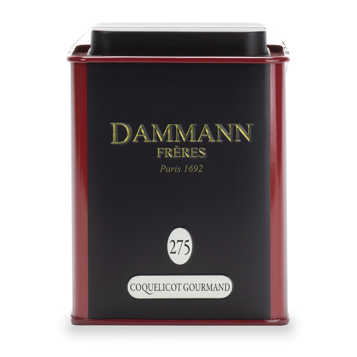 Thé Coquelicot Gourmand de Dammann Frères, boîte métal de 100 g