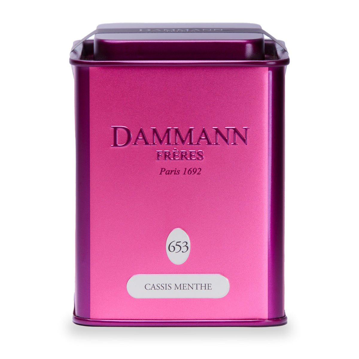 Carcadet Cassis Menthe N°653 Canister by Dammann Frères, 100 g