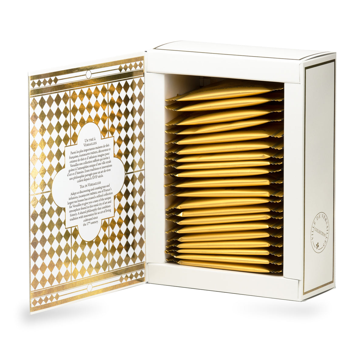 Coffret Versailles de Dammann Frères, 4 sachets, deuxième vue