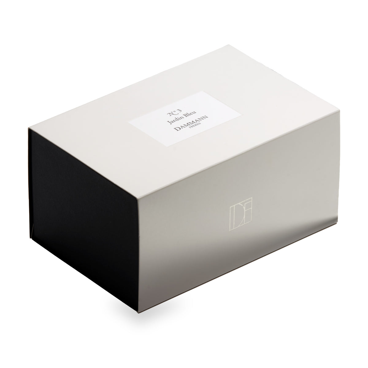 Coffret N°3 Jardin Bleu de Dammann Frères, boîte tiroir blanche fermée