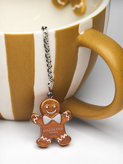 Gingerbread Tea Ball by Dammann Frères hanging from a mug
