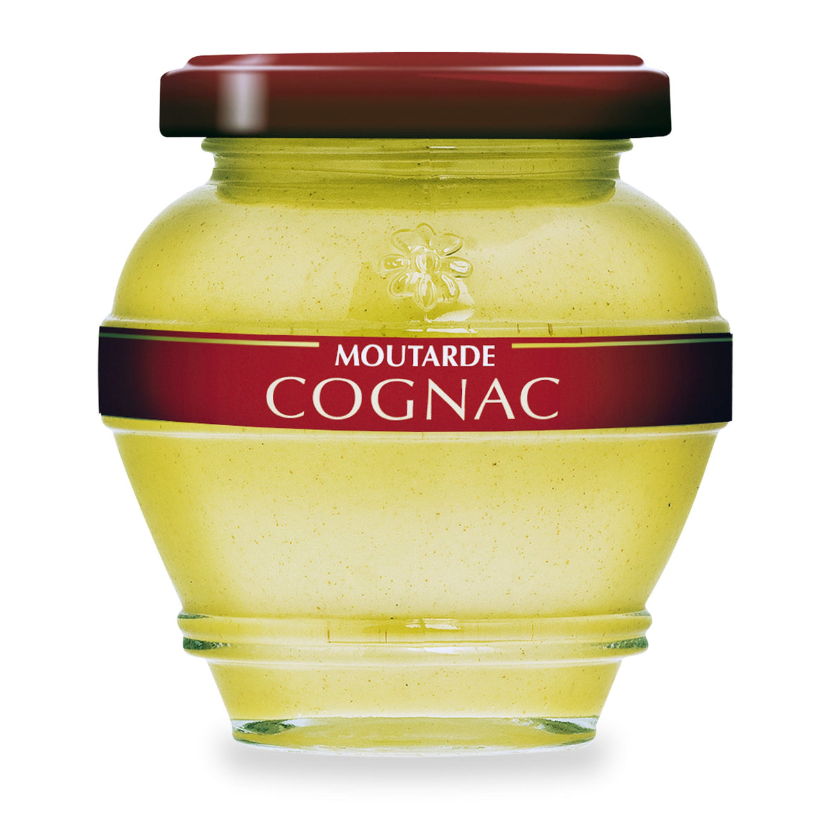 Moutarde au cognac du Domaine des Terres Rouges, pot en verre de 200 g