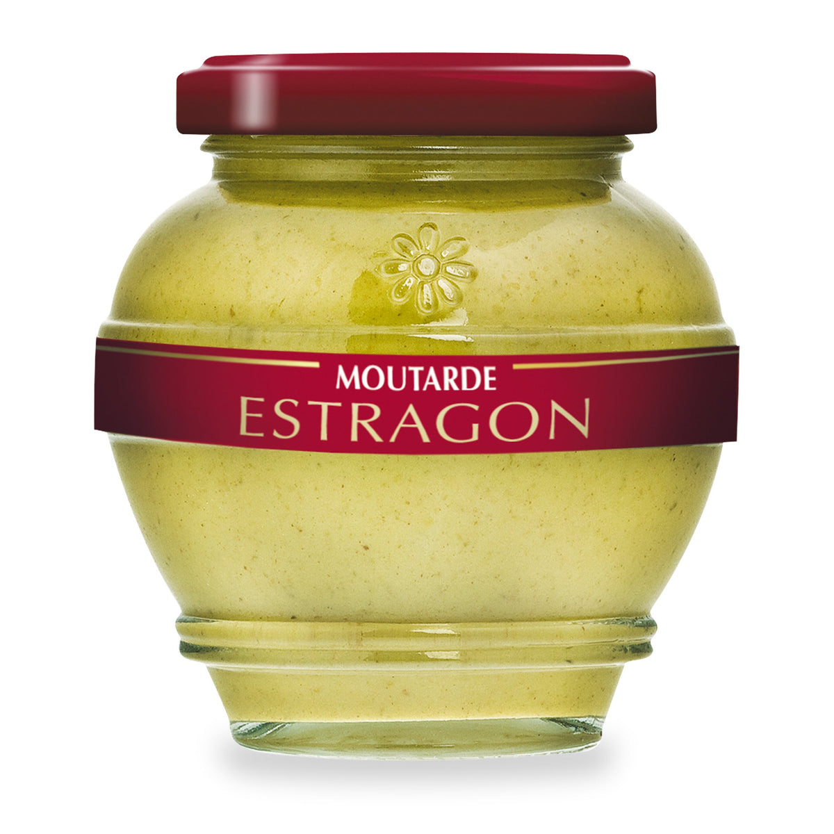 Moutarde à l’estragon du Domaine des Terres Rouges, pot en verre de 200 g