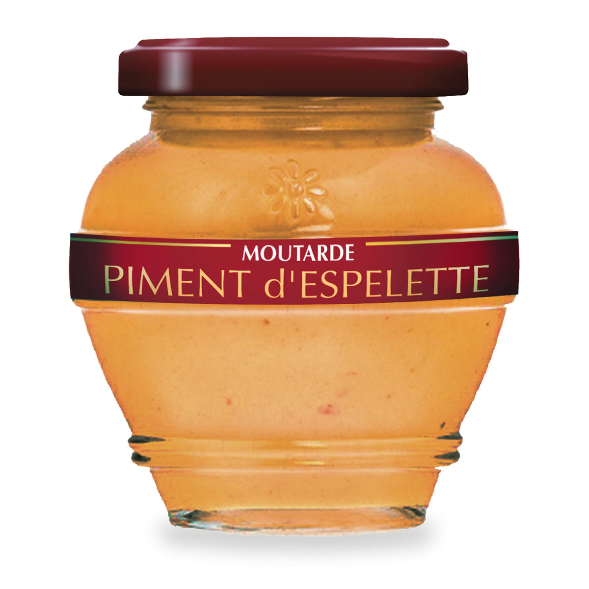 Moutarde au piment d’Espelette du Domaine des Terres Rouges, pot en verre de 200 g