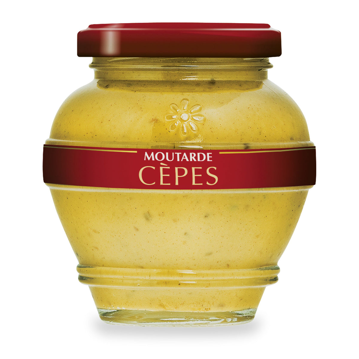 Moutarde aux cèpes du Domaine des Terres Rouges, pot en verre de 200 g