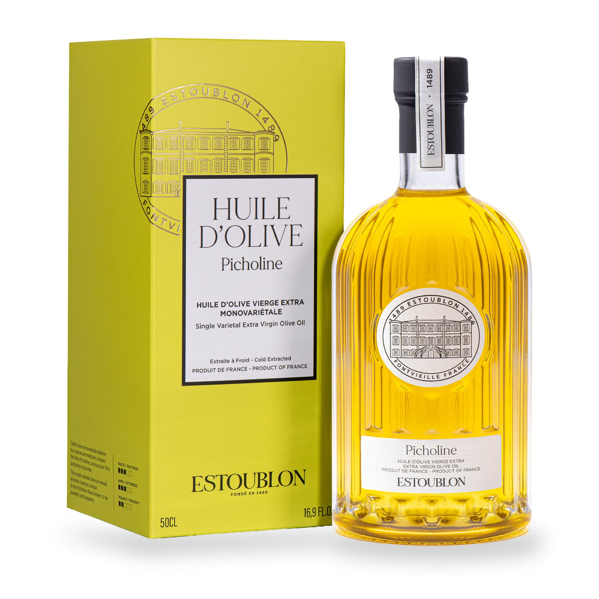 Picholine Olive Oil by Estoublon, 500 ml glass bottle