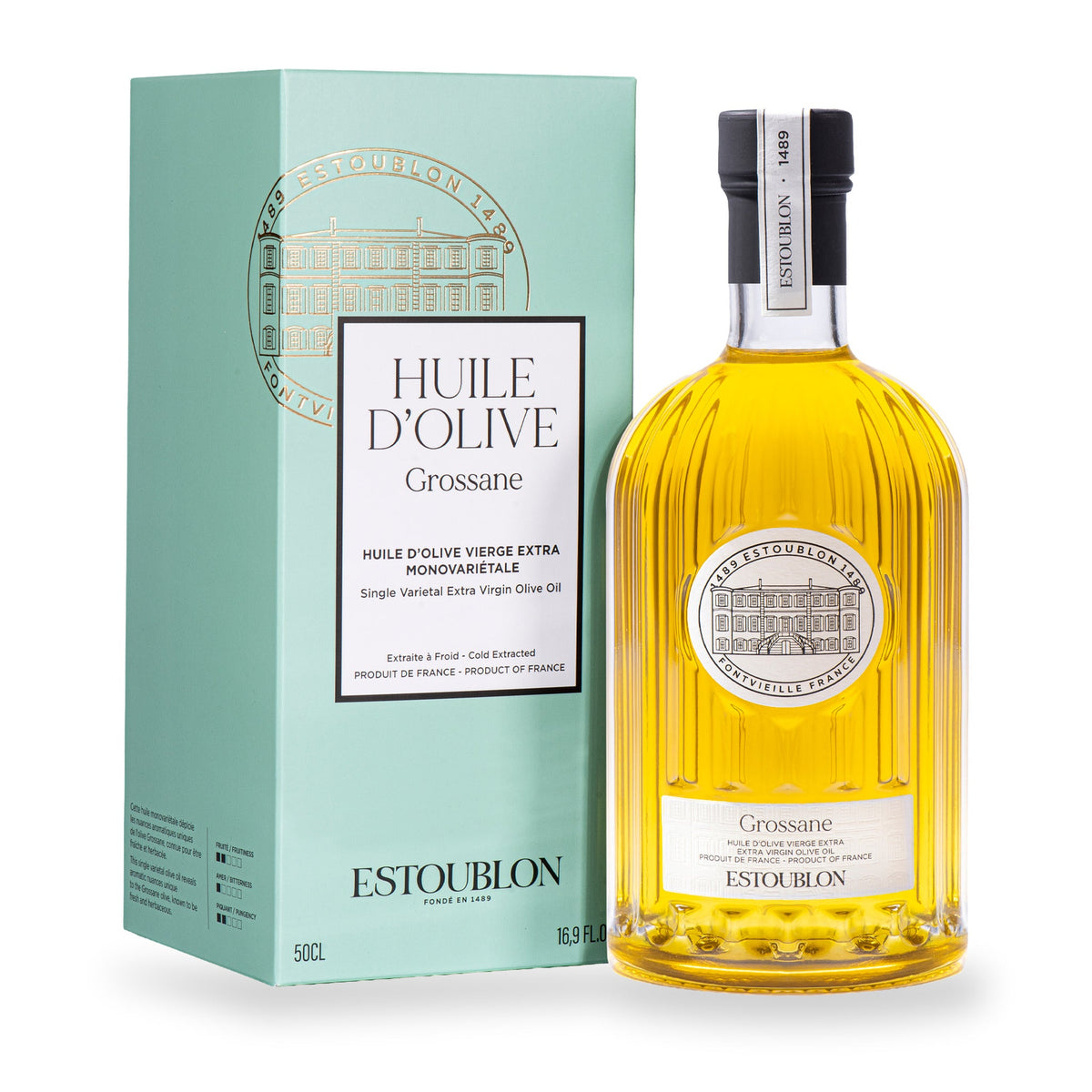 Grossane Olive Oil by Estoublon, 500 ml glass bottle