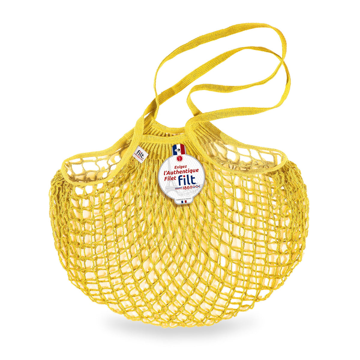 Yellow Net Bag by Filt 1860 — Long Handles