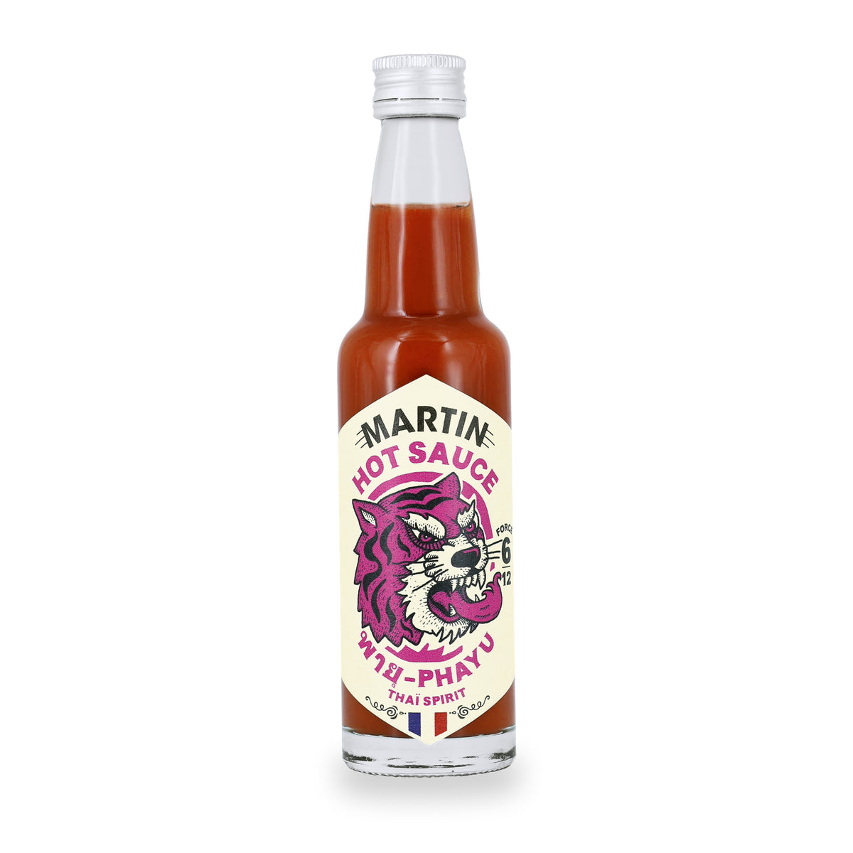 Sauce piquante Pha Yu de Sauce Martin, bouteille en verre de 100 ml