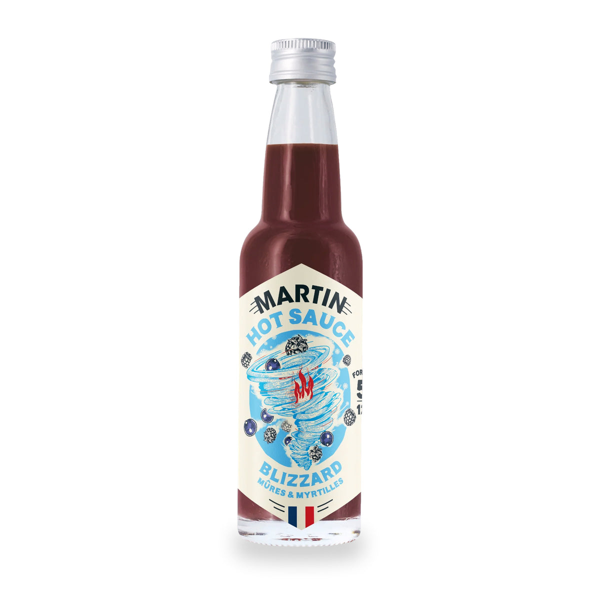 Sauce piquante Blizzard de Sauce Martin, bouteille en verre de 100 ml