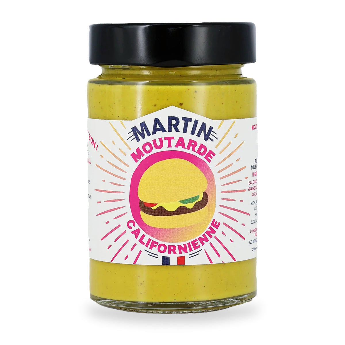 Californian Mustard by Sauce Martin, 200 g glass jar