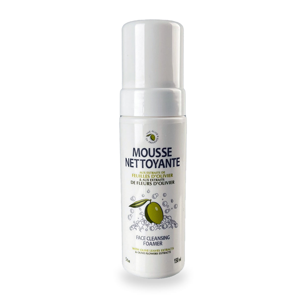 Face Cleansing Foamer Olive by Une Olive en Provence, 150 ml