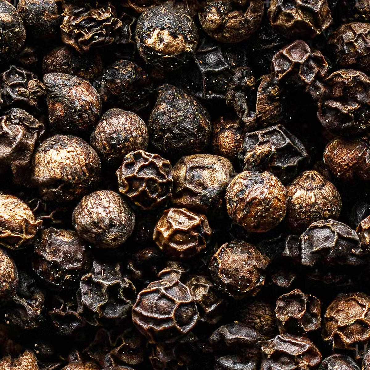 Close-up of Black Peppercorn Smoked Kerala by Place des Épices