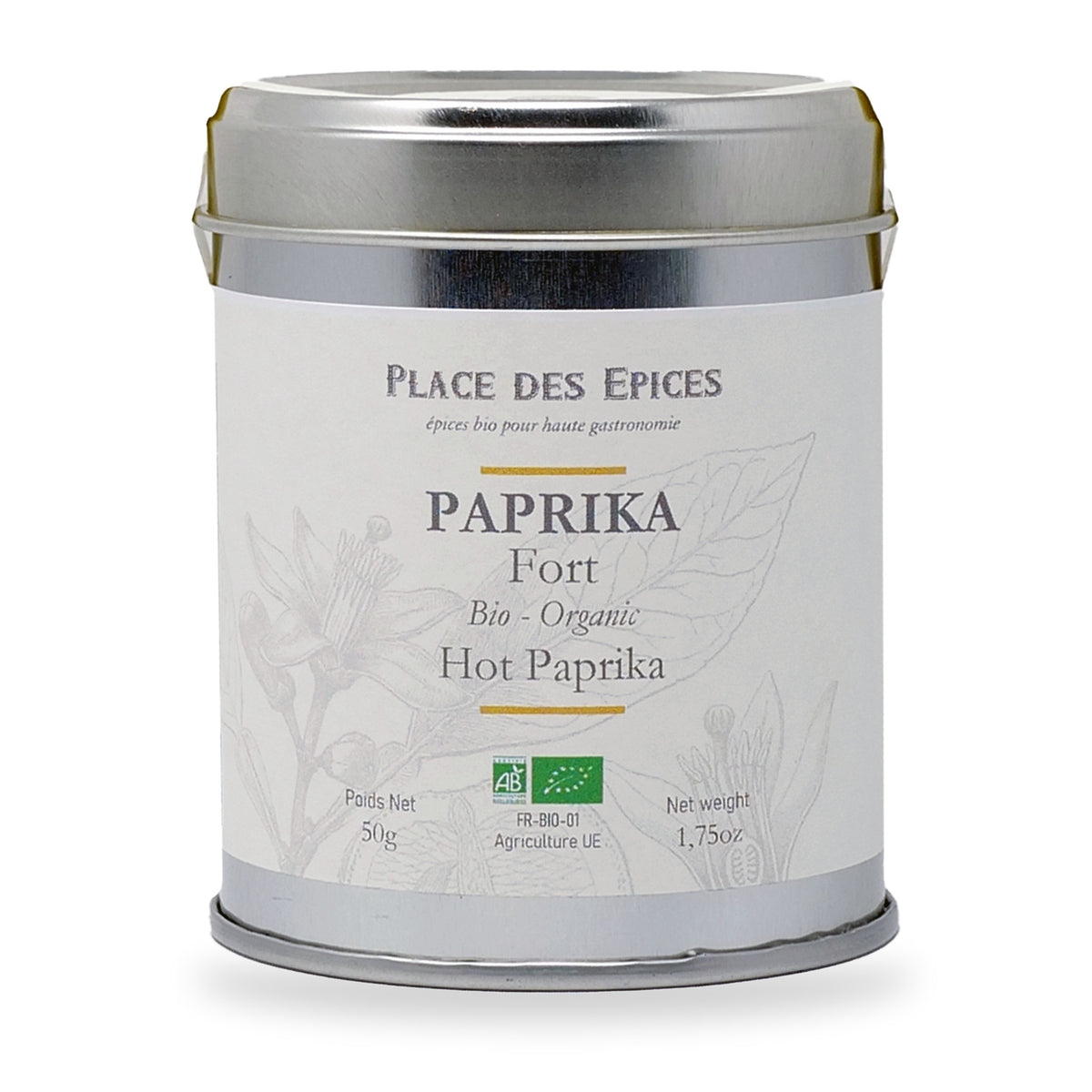 Paprika fort Place des Épices, boîte métal de 50 g