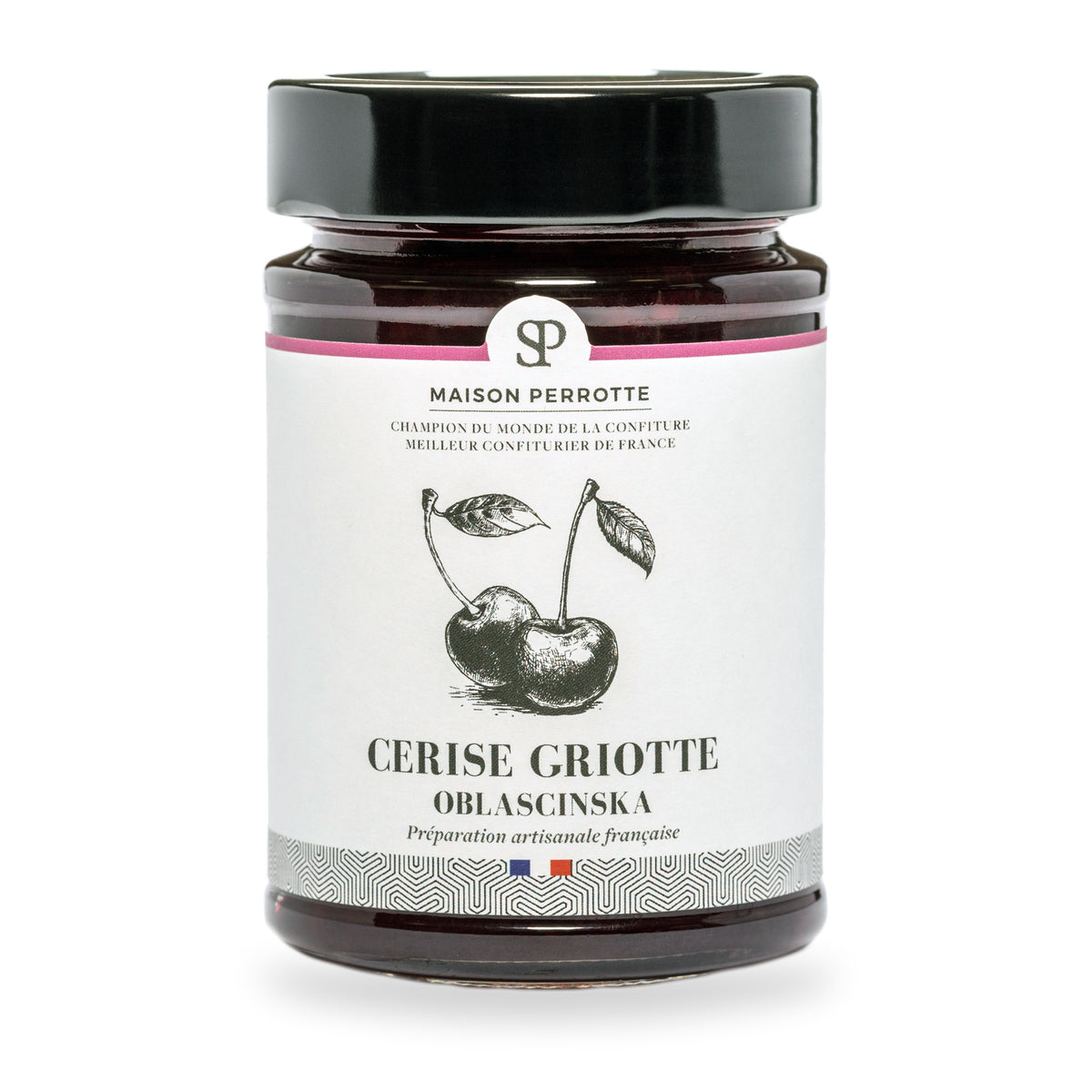 Sour Cherry Jam by Maison Perrotte, 210 g glass jar