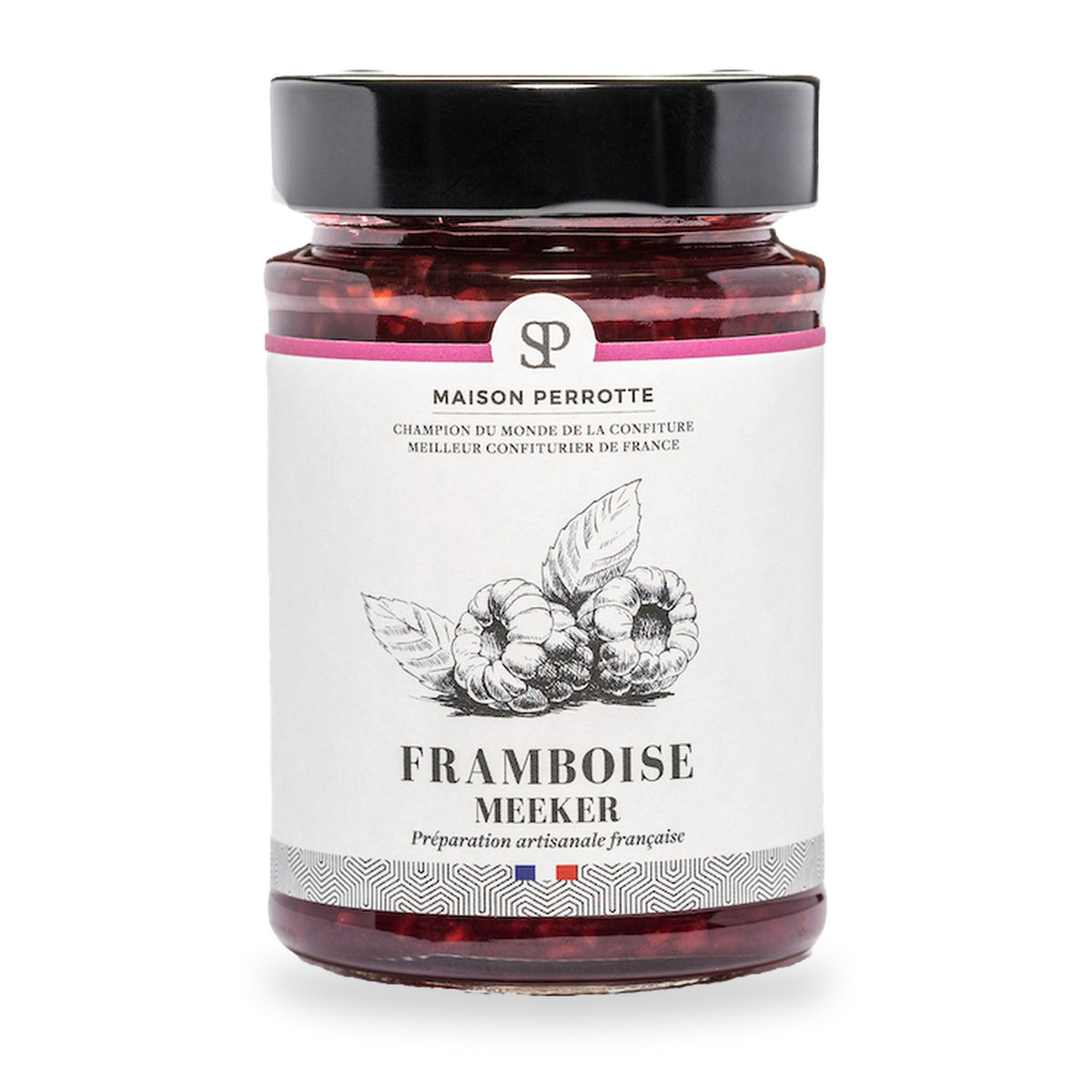 Meeker Raspberry Jam by Maison Perrotte, glass jar