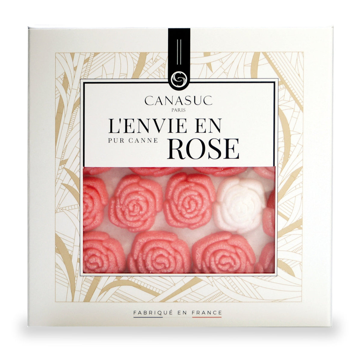Sucre L’Envie en Rose de Canasuc, rose et blanc, 105 g