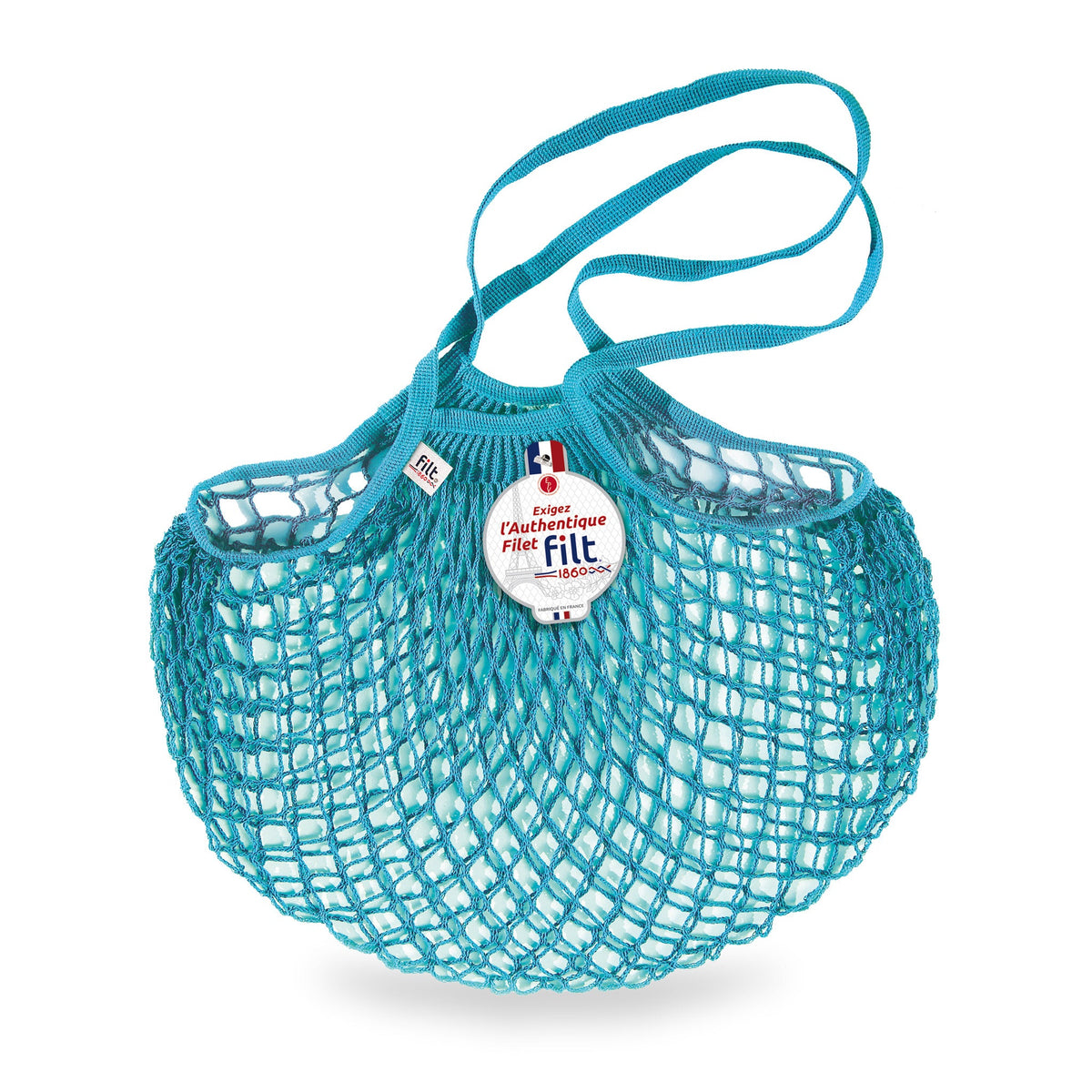 Blue Joyau Net Bag by Filt 1860 — Long Handles