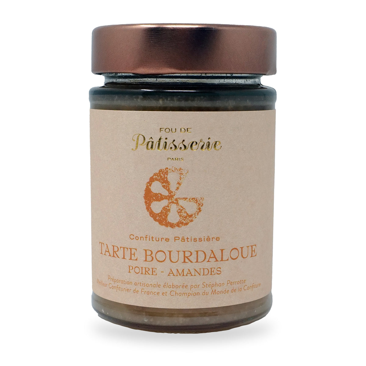 Bourdaloue Tarte Jam by Maison Perrotte, 210 g glass jar